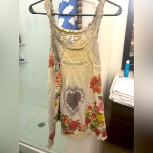 Magnolia Pearl Appliqué Clementine Tank O/S